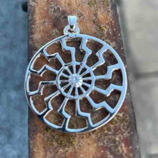 Schwarze Sonne - Black Sun - silver Pendant