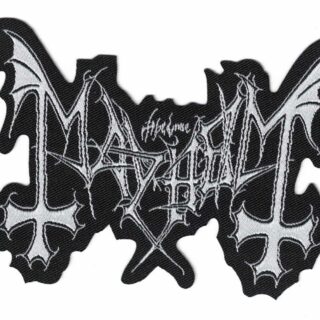 Mayhem - Logo white Patch