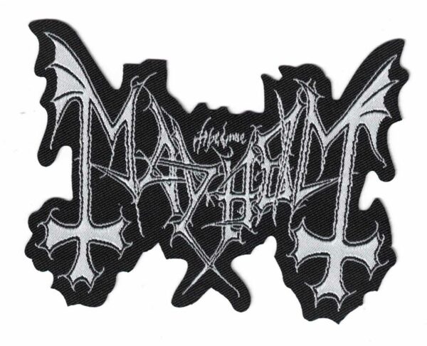 Mayhem - Logo white Patch